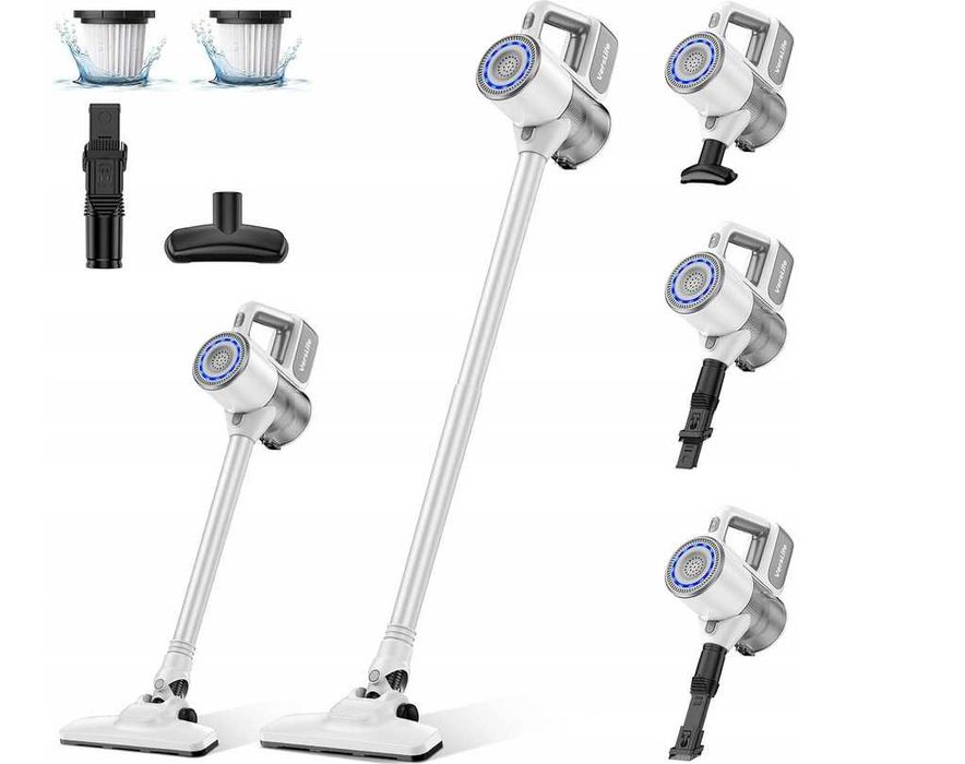 Odkurzacz bezprzewodowy LED ECO 6w1 VersLife S6 180W 30000 PA