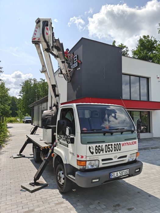 Zwyżka podnośnik koszowy 18m usługi wynajem