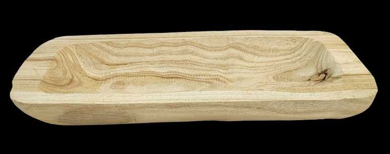 Taca dekoracyjna z drewna paulownia - 34.5 cm