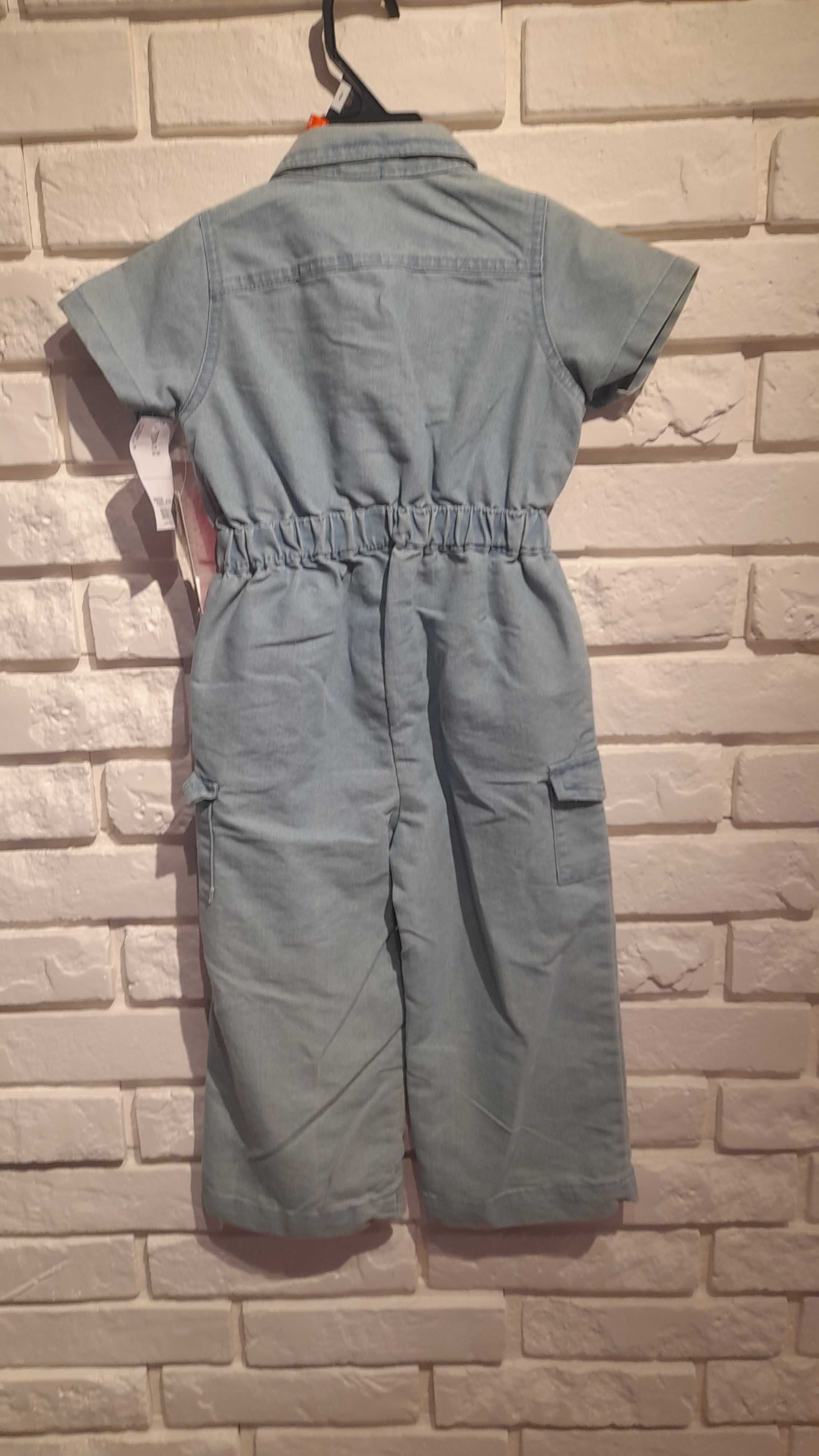 Kombinezon jeans dla dziewczynki 98