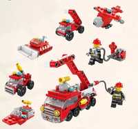 Klocki 6w1 straż pożarna policja kompatybilne z Lego 142el