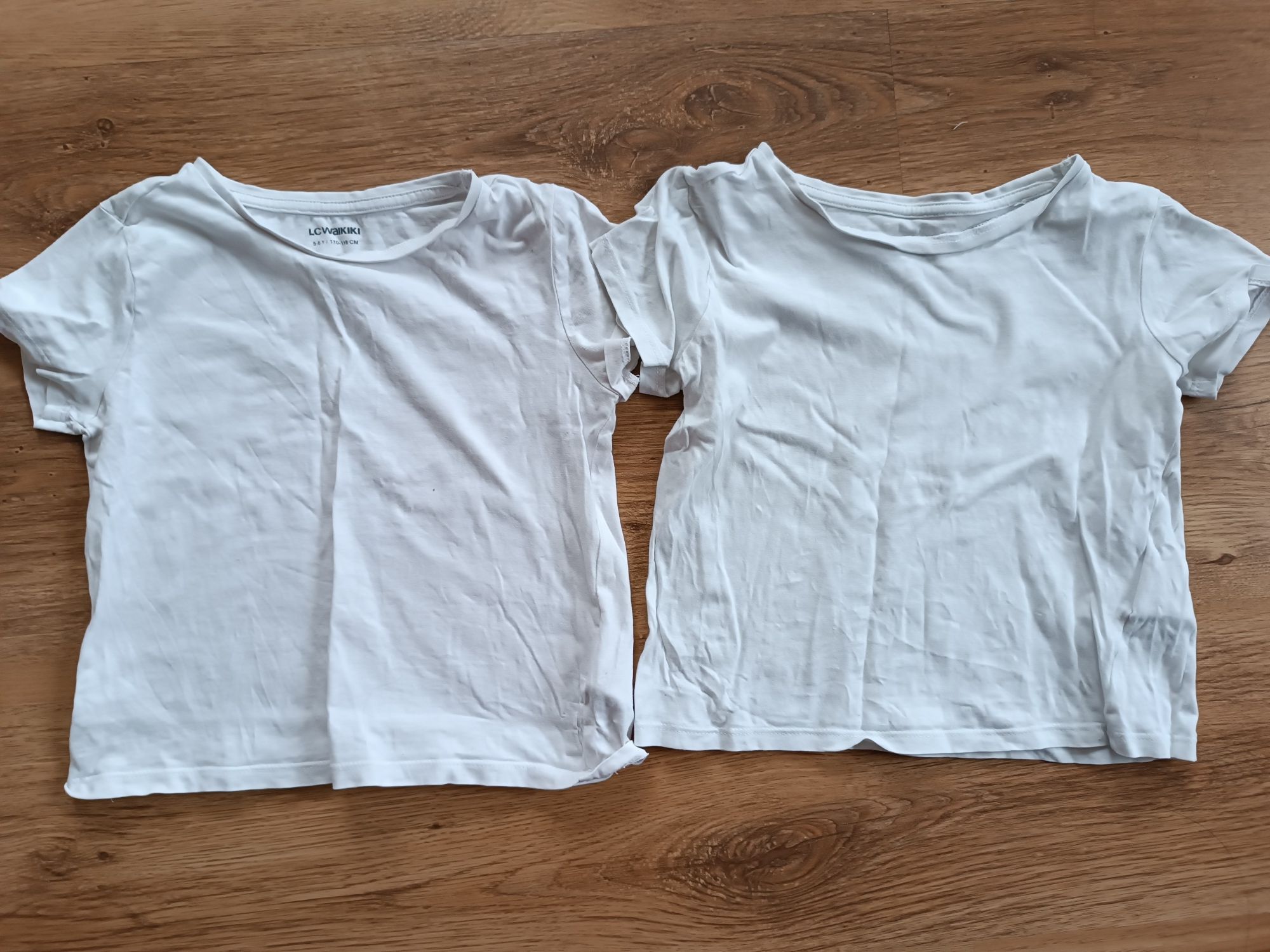 Блузи футболки білі  LC Waikiki на 5-6 років на ріст 110-116 штани F&F