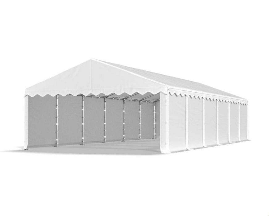 Namiot Magazynowy BIAŁY 5x12x2m Handlowy Namiot do Ogrodu
