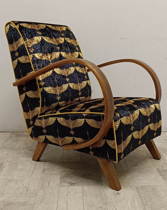 fotel Thonet Halabala Art deco vintage design