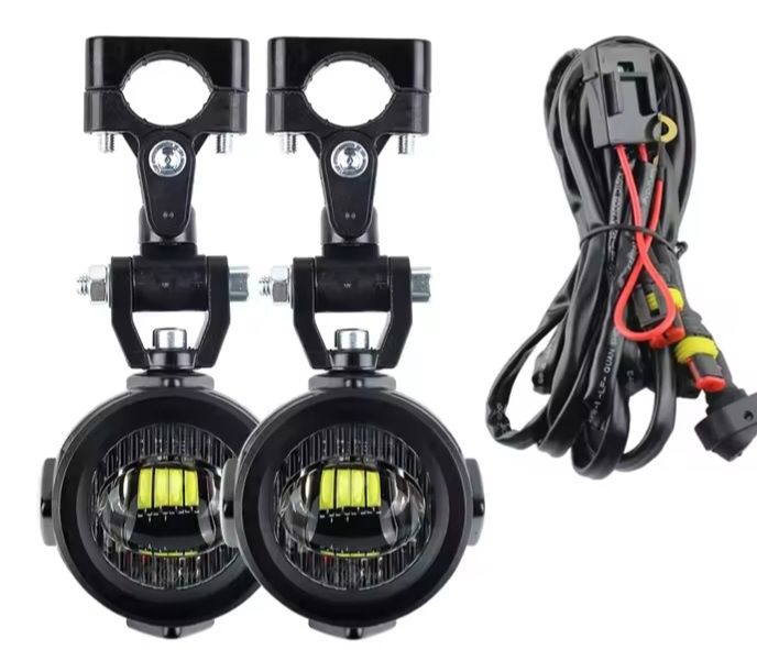 Suportes + Faróis auxiliares BMW R1200RT R1250RT 2014 a 2025