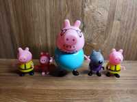 Фигурки Свинка Пеппа, папа свин, волчонок Дэнни, Пеппа, Peppa Pig