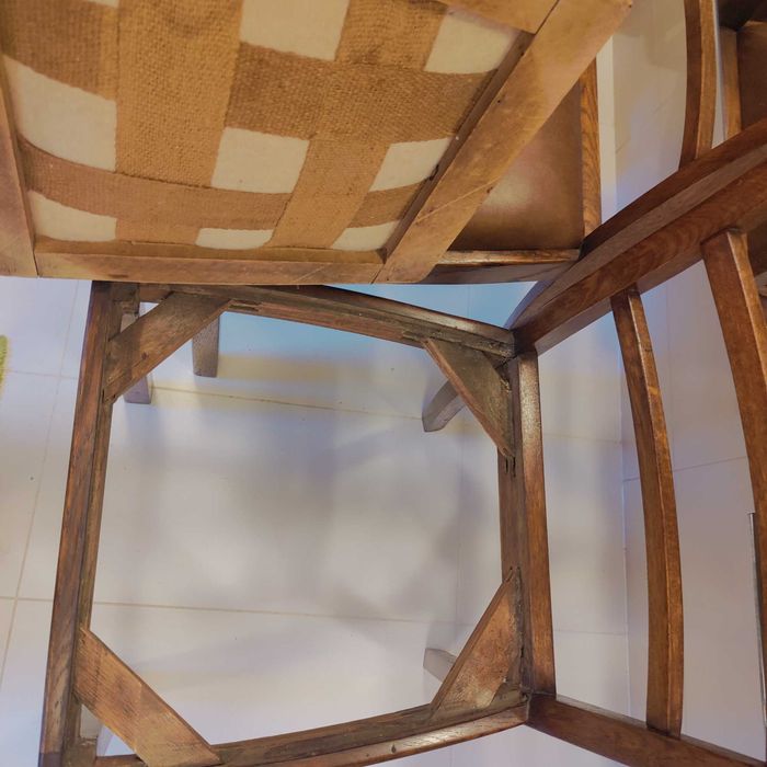 Krzesła dębowe lata 60te - 6 szt.