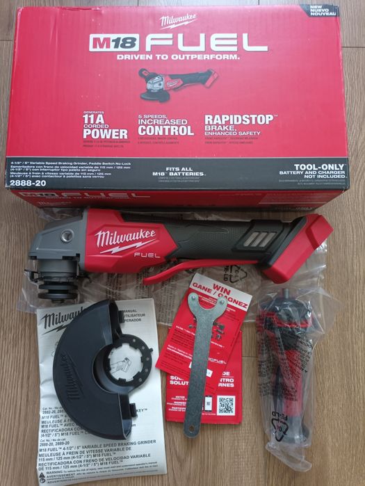 Milwaukee 2888-20 m18 Fuel Brushless Angle Grinder
