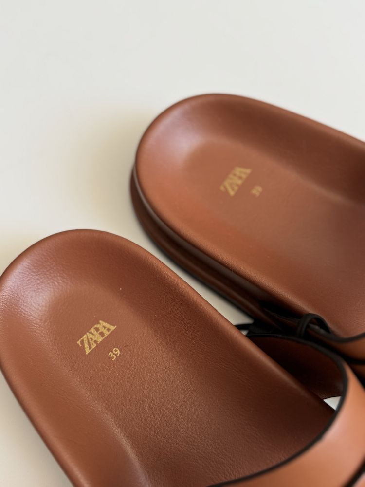 Трендові шльопанці Zara 39 розмір