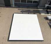 Brama 380 x 450 panel 8 cm dwie sztuki panelowa segmentowa garażowa
