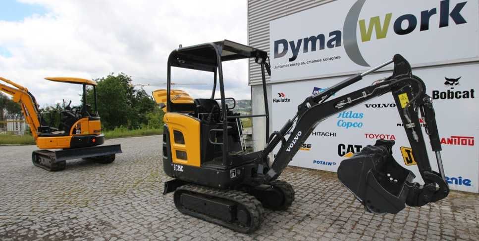 Minigiratória Volvo ECR15 de rastos Como nova