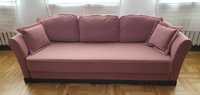 Klasyczna sofa 234 cm LORETTA róż z fun. spania i poj. Libro