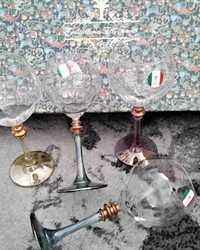Cristalleria Filli Fumo vintage lampki do wina Włochy