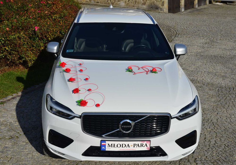 Dekoracja na auto samochód do ślubu.POLECAMY ŁATWY MONTAŻ 315