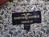 L- Hampton Republic regular fit koszula logowane guziki męska wzory