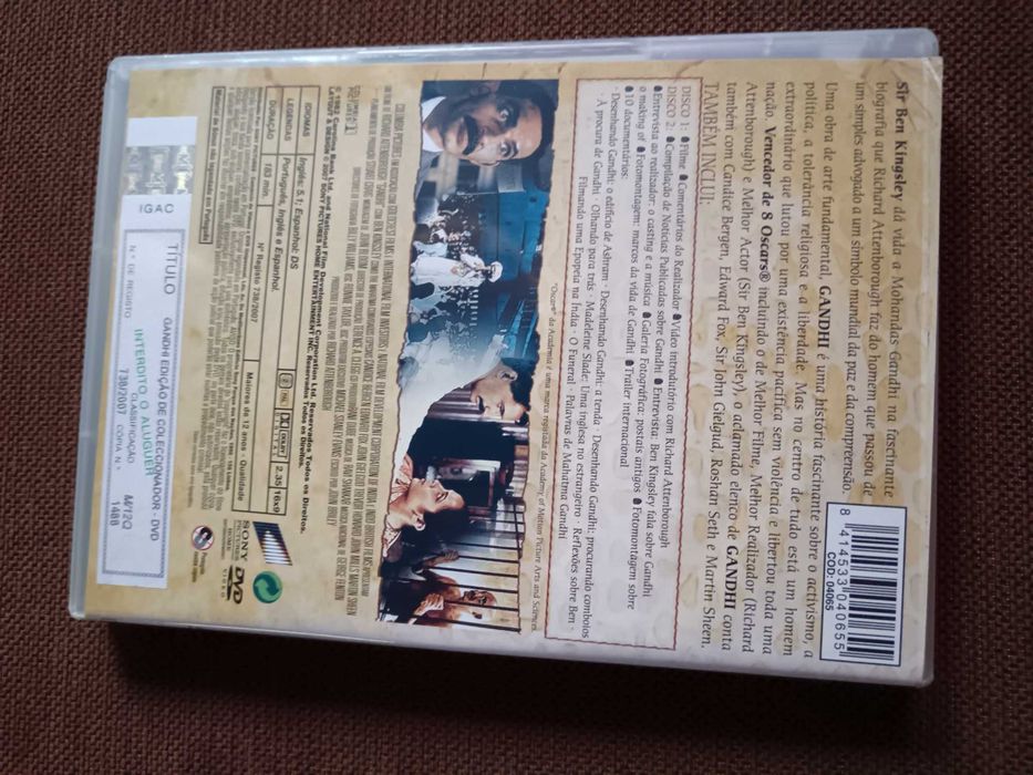 filme dvd original - gandhi - edição dupla