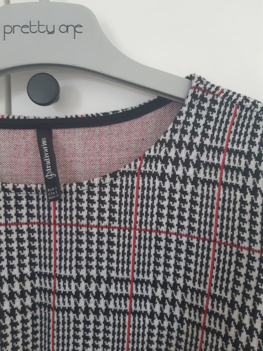 Bluzka w kratkę Stradivarius S