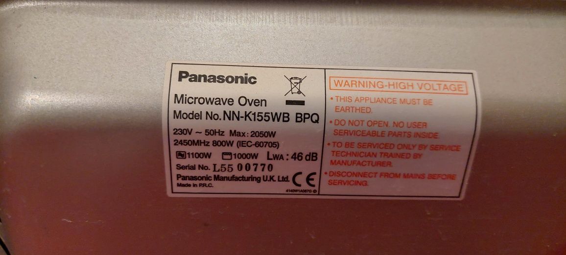 Kuchenka mikrofalowa Panasonic