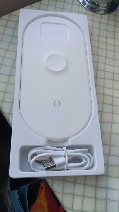 Бездротова зарядка Baseus Smart 3 in 1 USB-C Білий