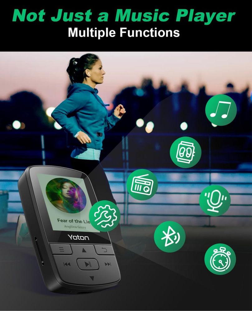 MP3-плеєр YOTON з Bluetooth 5.2, міні-HiFi-музичний плеєр