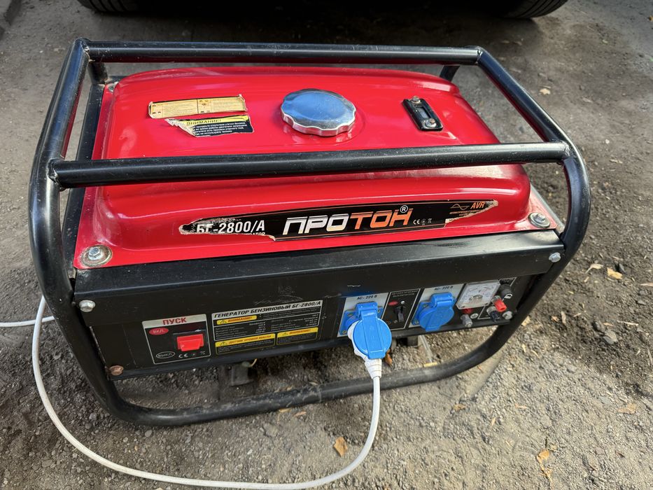 Бензиновий генератор на 2,8 кВт Протон БГ-2800/А