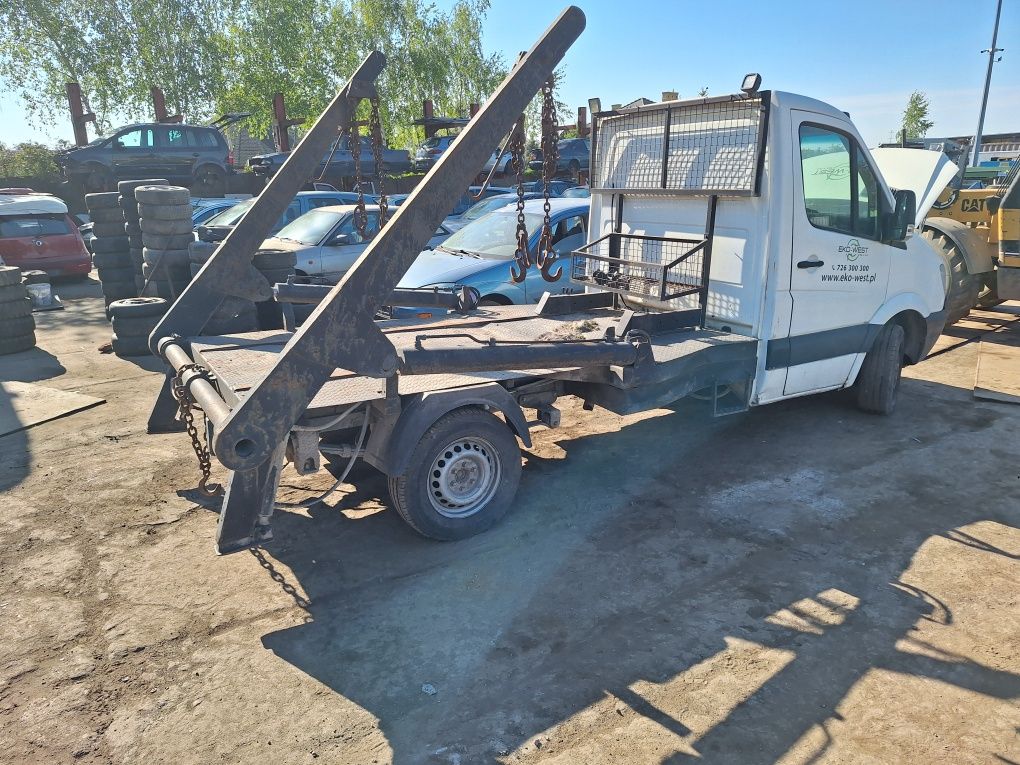 Mercedes benz Sprinter 311 bramowiec kontener hakowiec