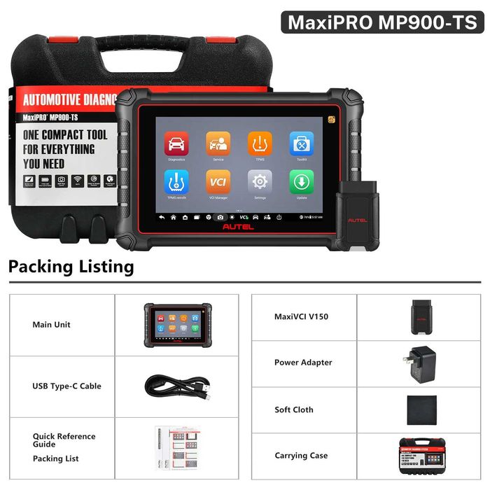 Autel MaxiPRO MP900-TS Máquina Diagnostico OBD + TPMS (NOVO)
