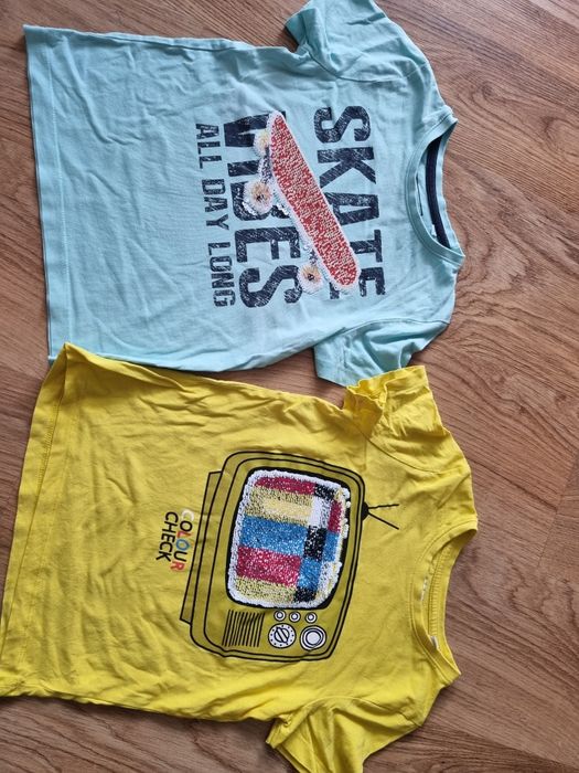 Koszulka 116 C&A zmieniające cekiny