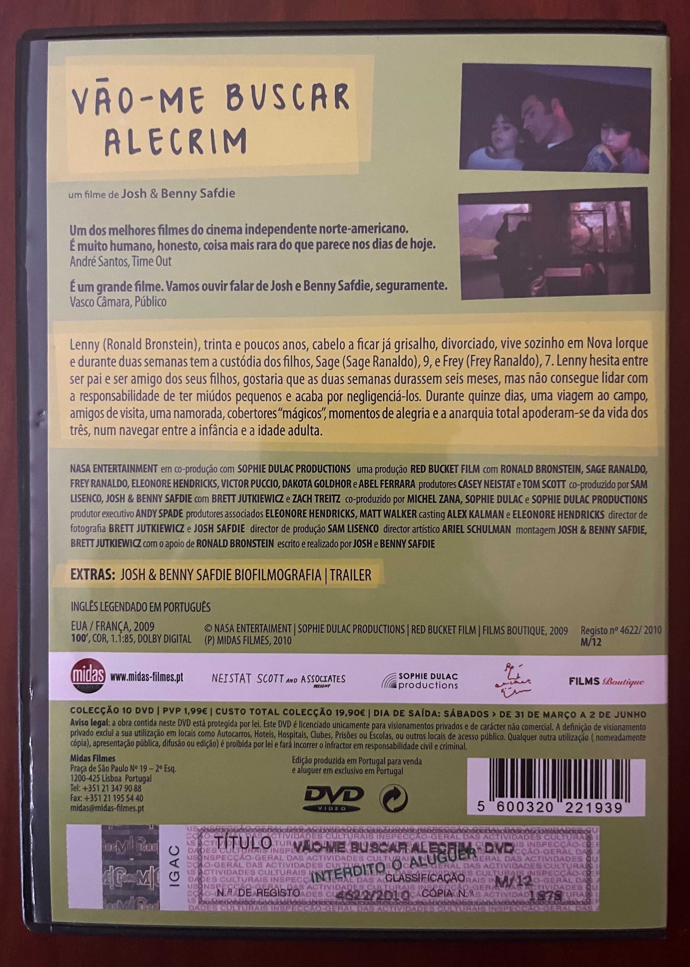 DVD "Vão-me buscar alecrim" de Josh & Benny Safdie