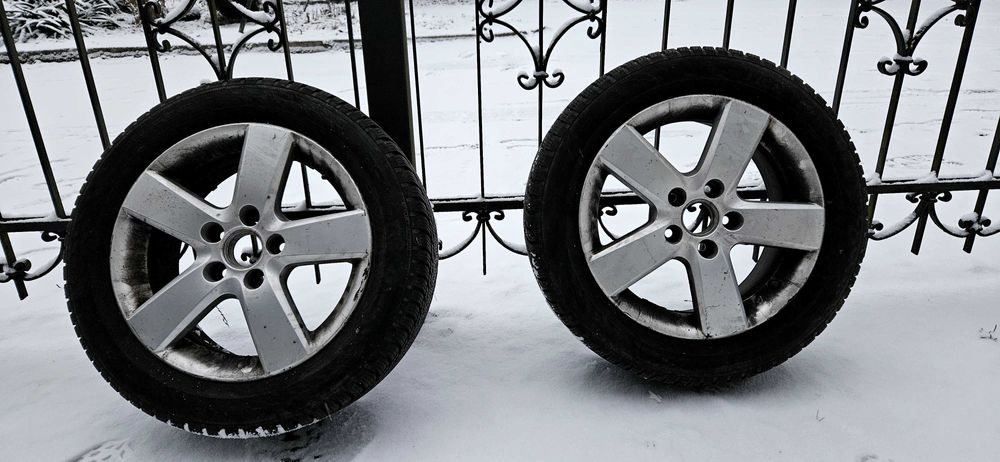 2x koła 16 5x112 57,1 et50 z oponami zimowymi 205/55/16