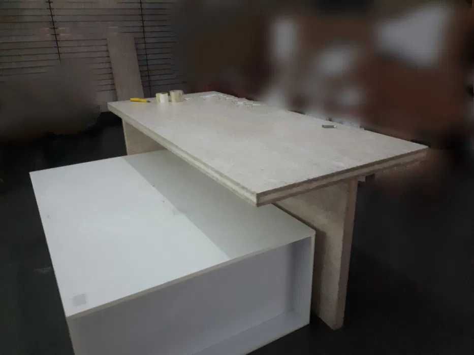 Стол обеденный, стол офисный б.у., толщина стола 5,3 см