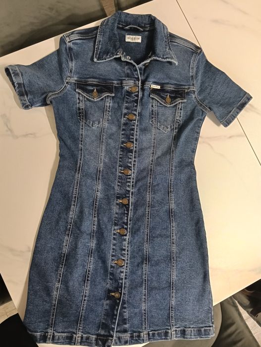sukienka jeansowa Guess Jeans slim fit