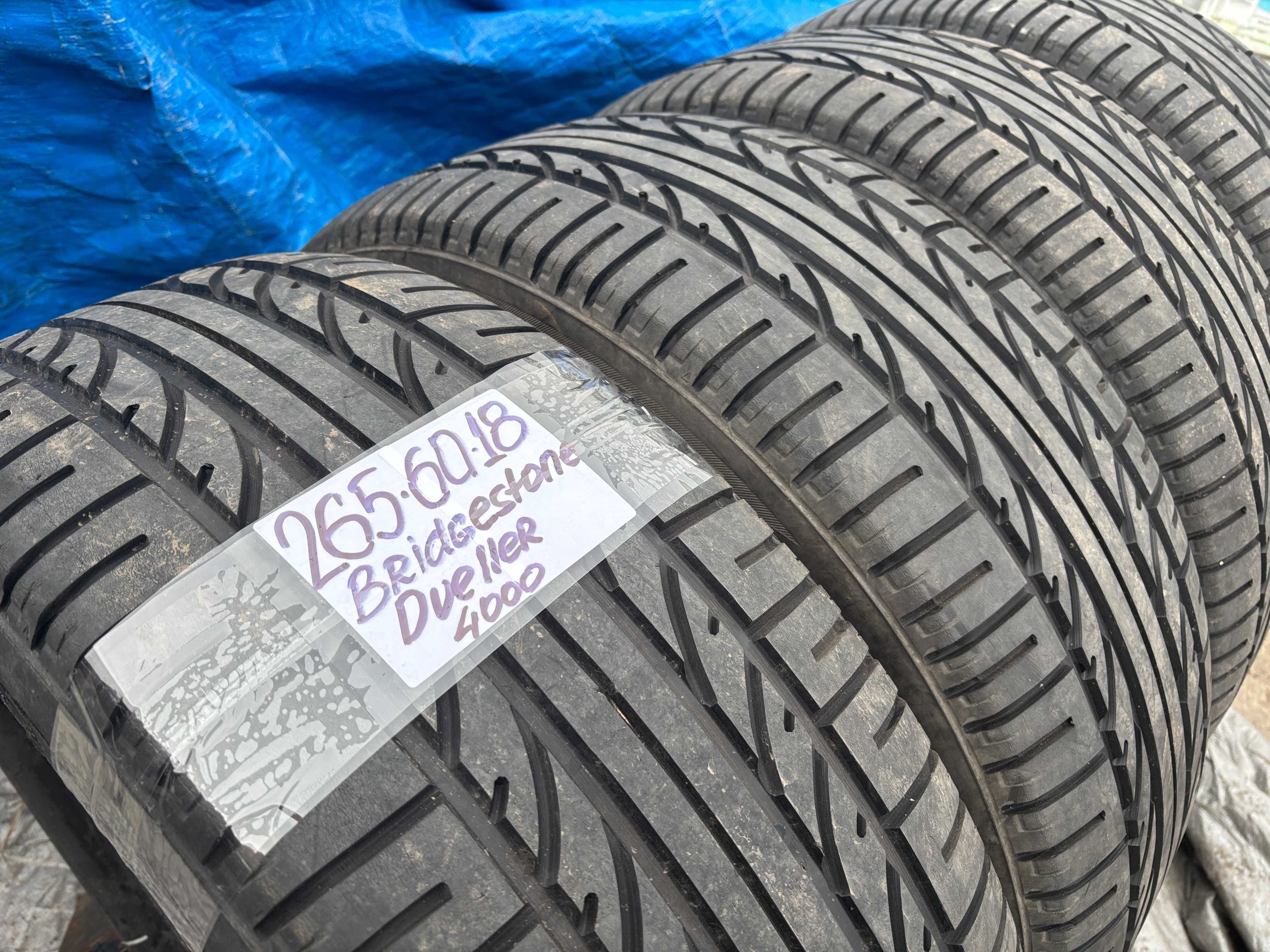 265-60-R18 BRIDGESTONE DUELER 4штуки летняя резина GERMANY 2023