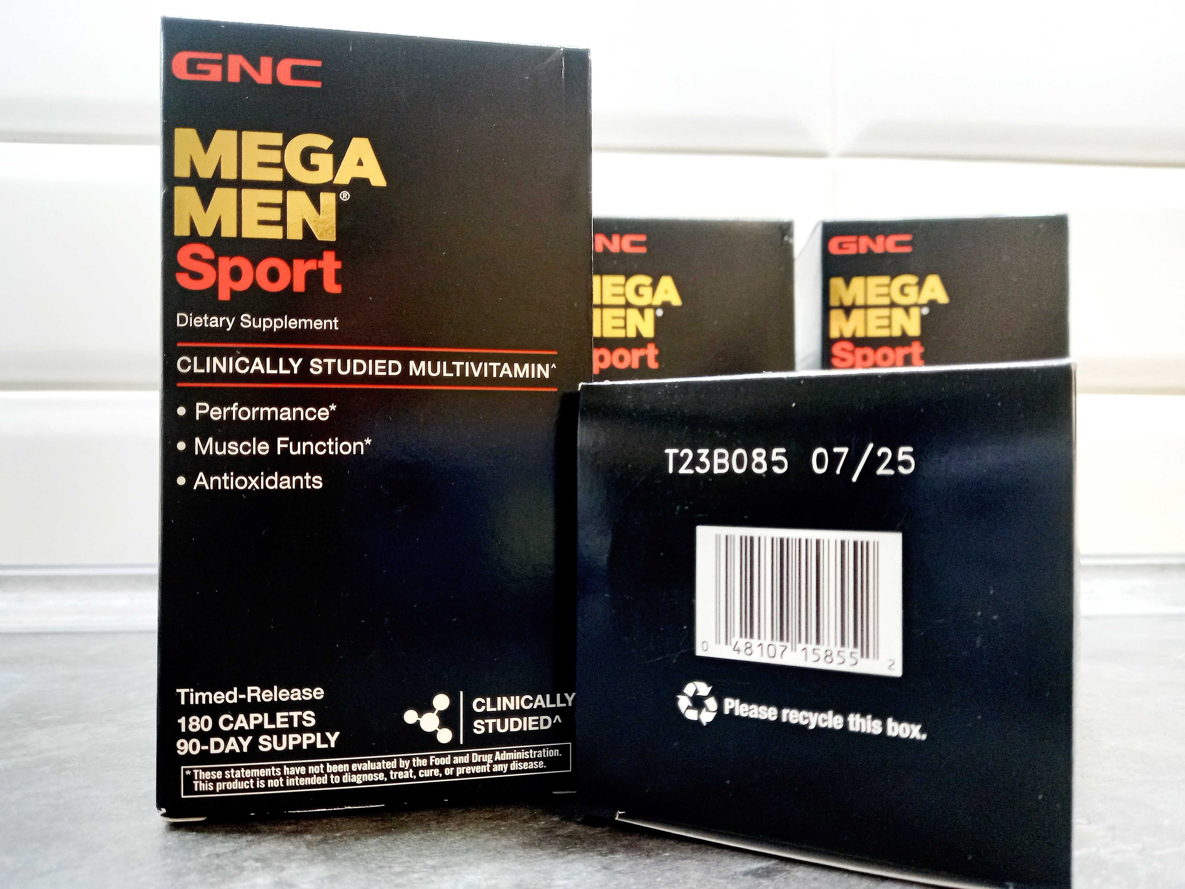 GNC, Mega Men Sport Multi (180 таб) мужские витамины чоловічі вітаміни