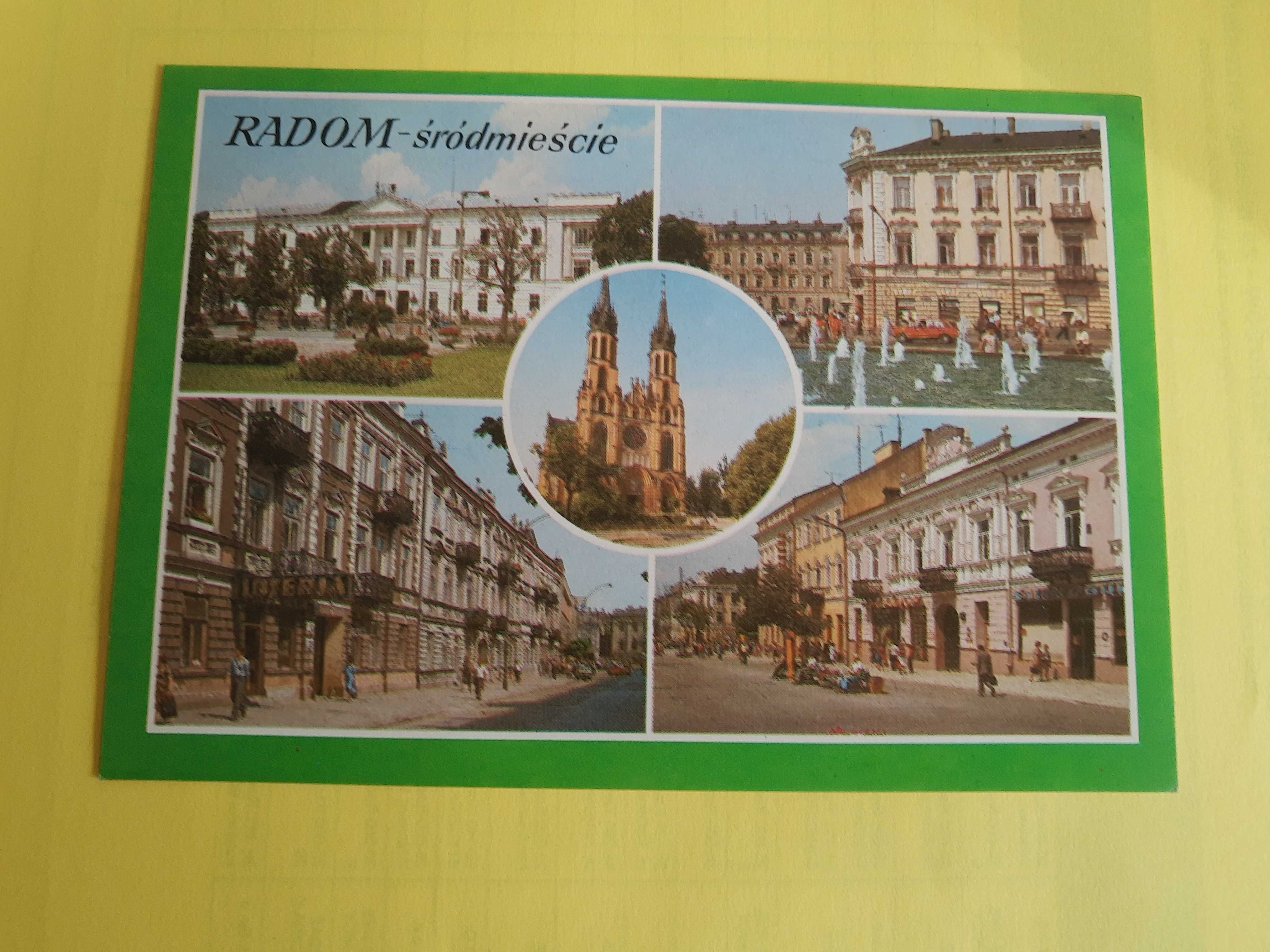 Pocztówka Radom fontanny lata 80-te