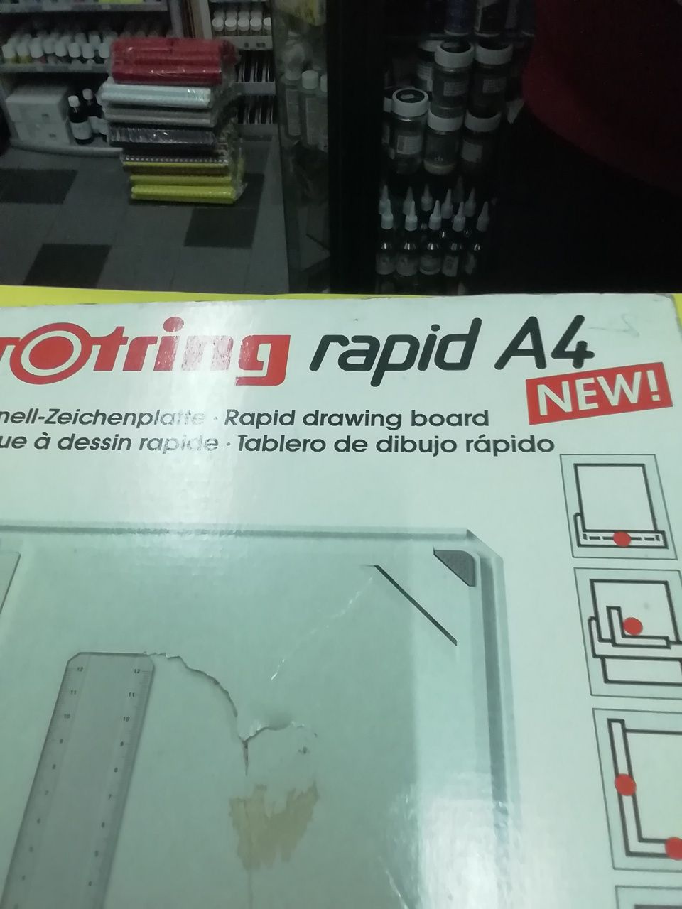 Prancheta de desenho Rotring Rapid, nova