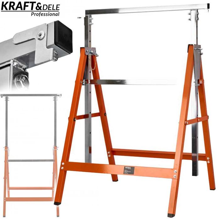 KRAFT&DELE Kobyłka Warsztatowa Rozsuwana Stojak 1300mm 150kg KD347