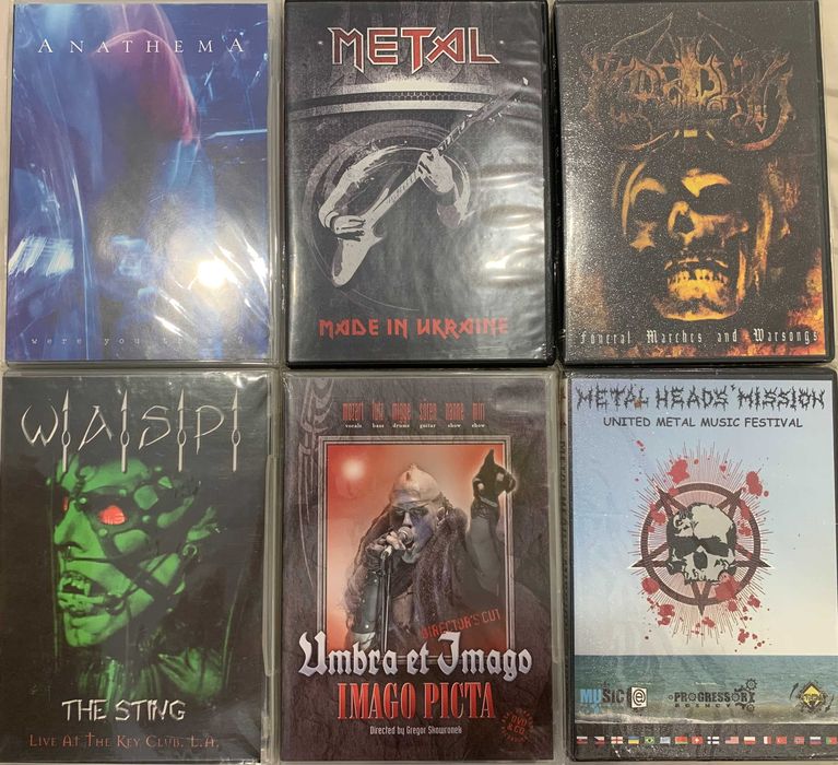 DVD-диски Rock-Heavy-Death-Black-Thrash