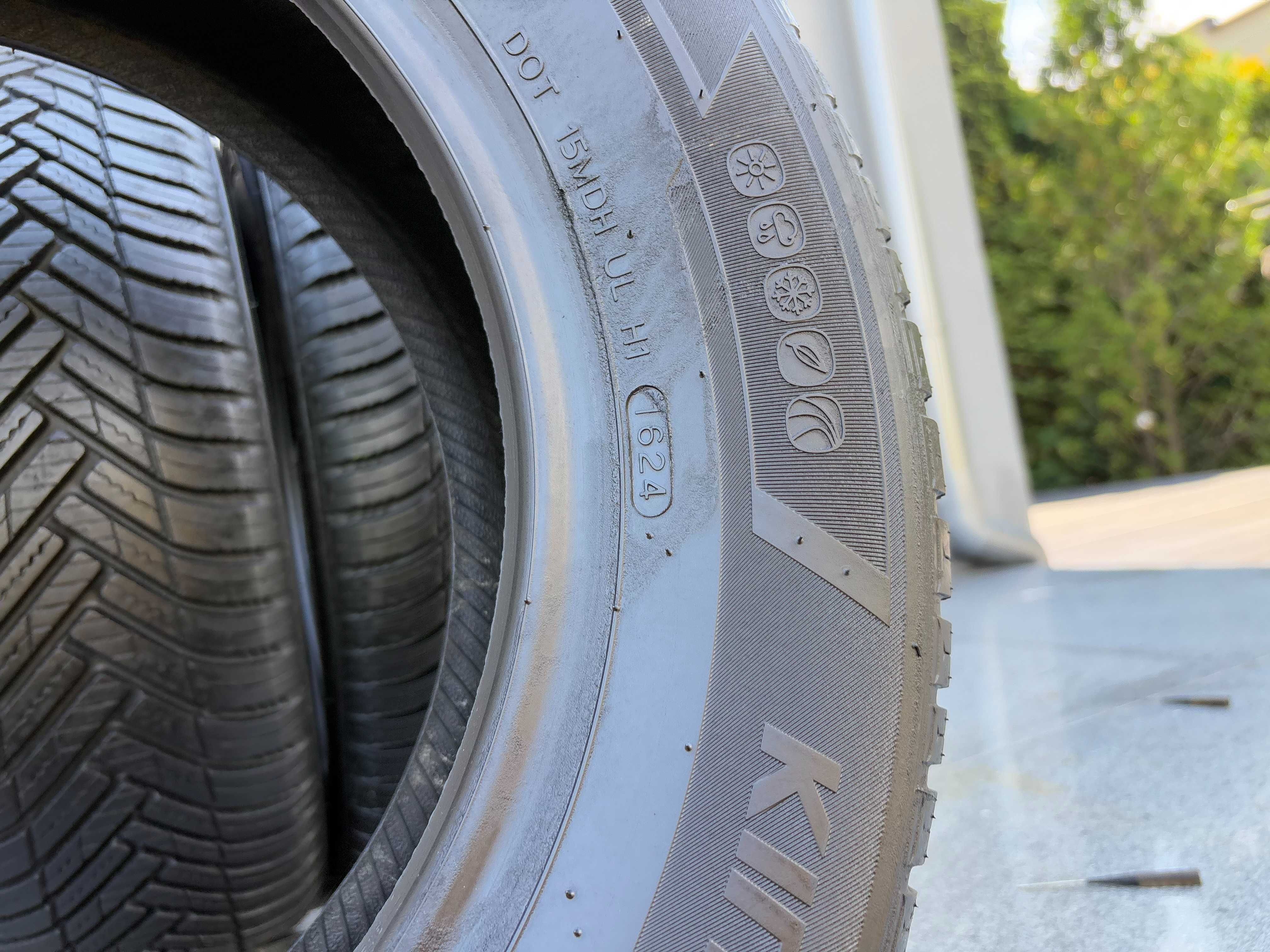 4szt całoroczne 195/65R15 Hankook 7,2mm 100% bieżnika 2024r 4S214 Gwar
