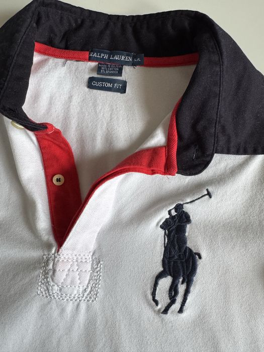 Koszulka damska polo biała, RALPH LAUREN, L
