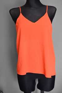 pomarańczowa koszulka na ramiączka S bluzka luźna