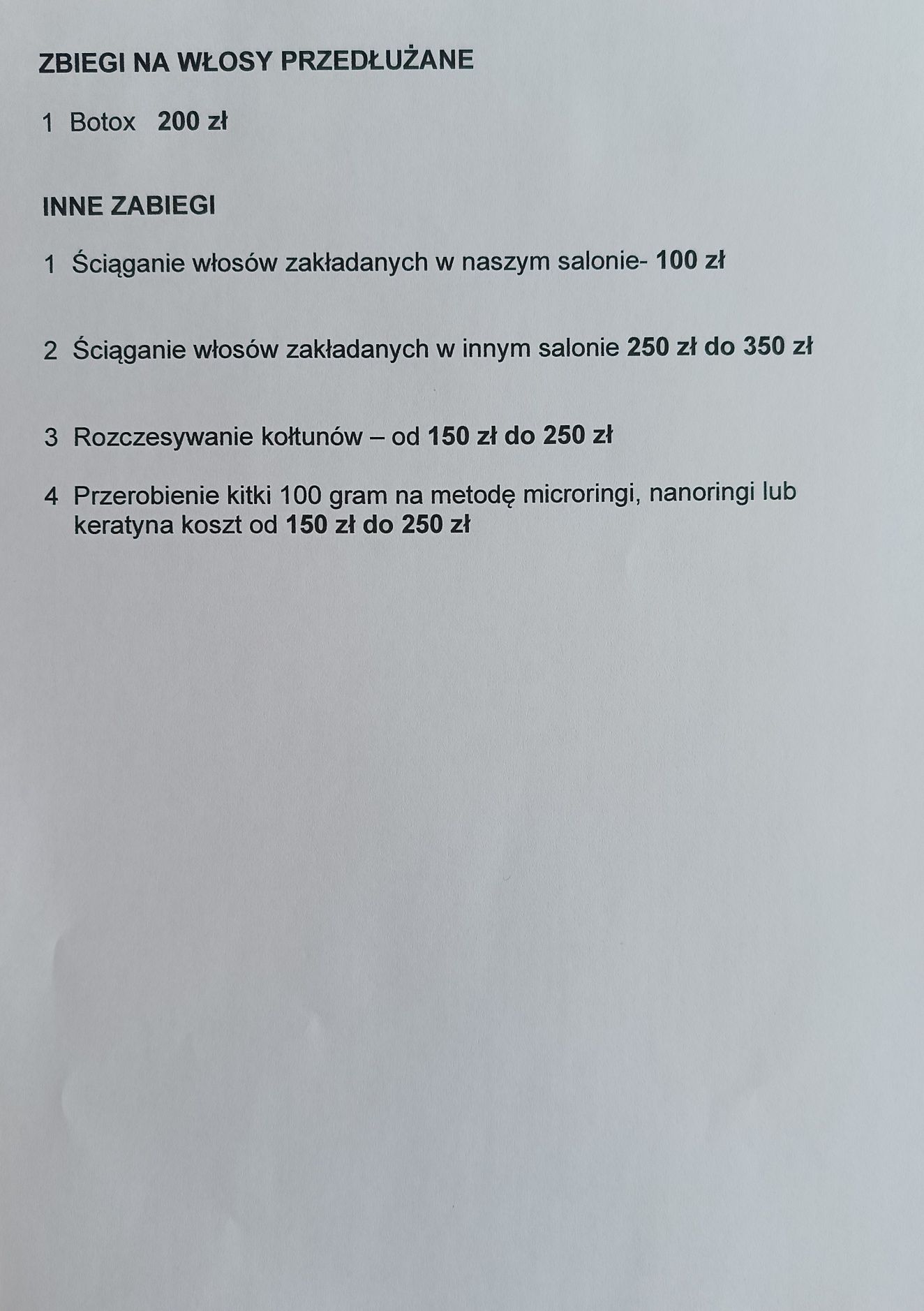 Przedłużanie, zagęszczanie i  botox włosów