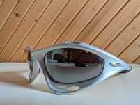Okulary Oakley Racing Jacket gen 1 srebrne silver vintage Y2K