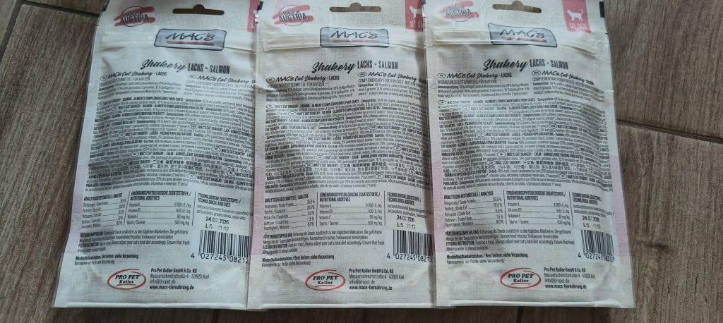 Przysmaki dla kota MAC's Shakery - łosoś