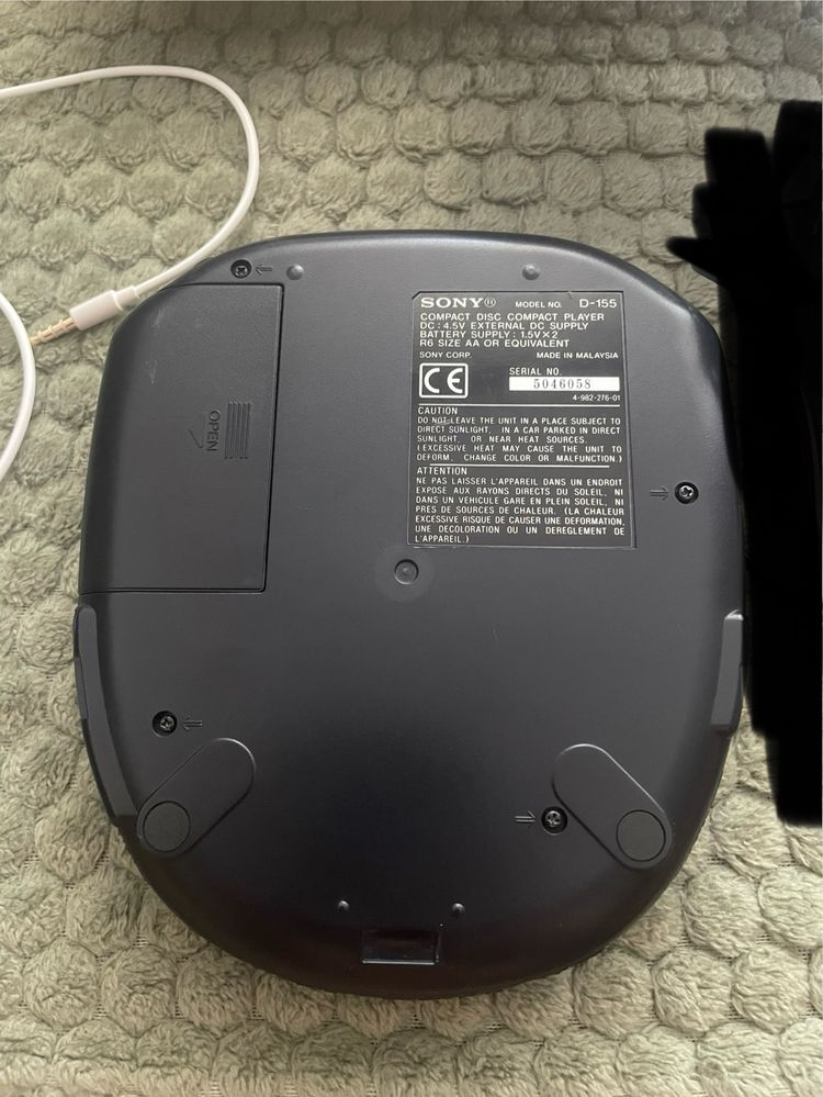 Discman Sony D-155 w opakowaniu unikat retro zestaw box + słuchawki