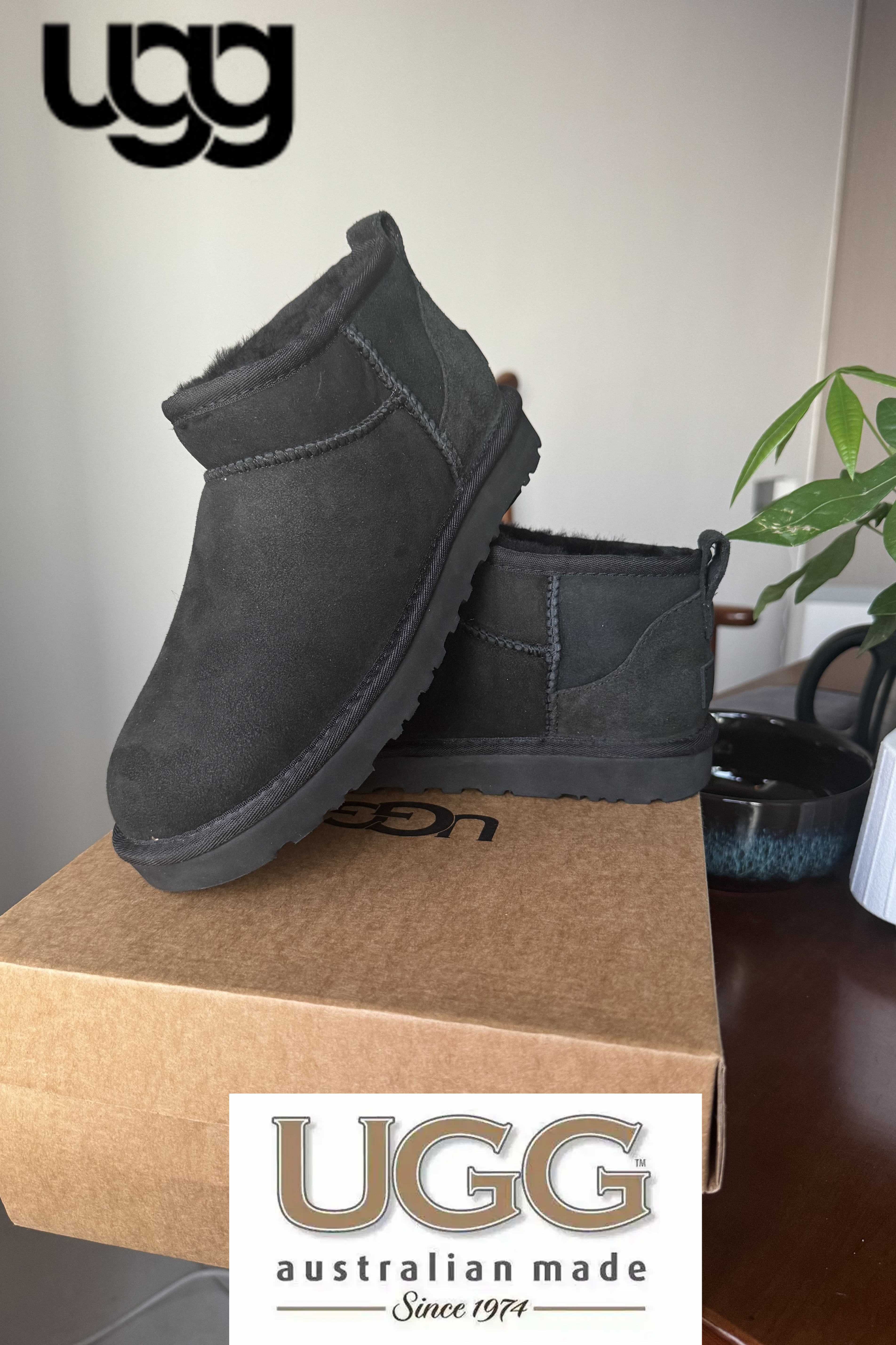 UGG Classic Ultra Mini Boot Czarny EU37
