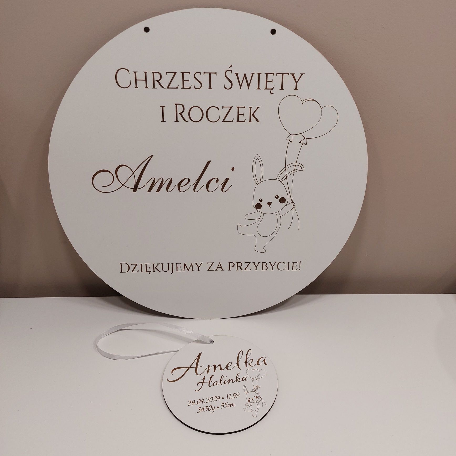 tablice powitalne,tabliczki  komunia święta chrzest święty roczek