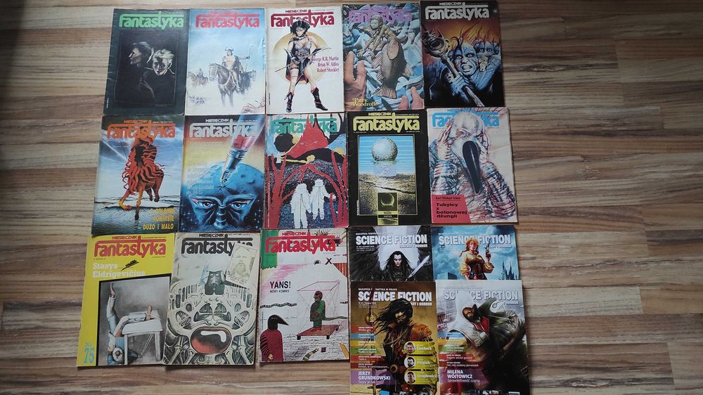 Fantastyka rocznik 1988 plus nr 8/86 i 2/83 plus 4szt Science Fiction
