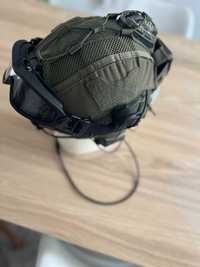 Capacete airsoft team wendys + antifog + headset