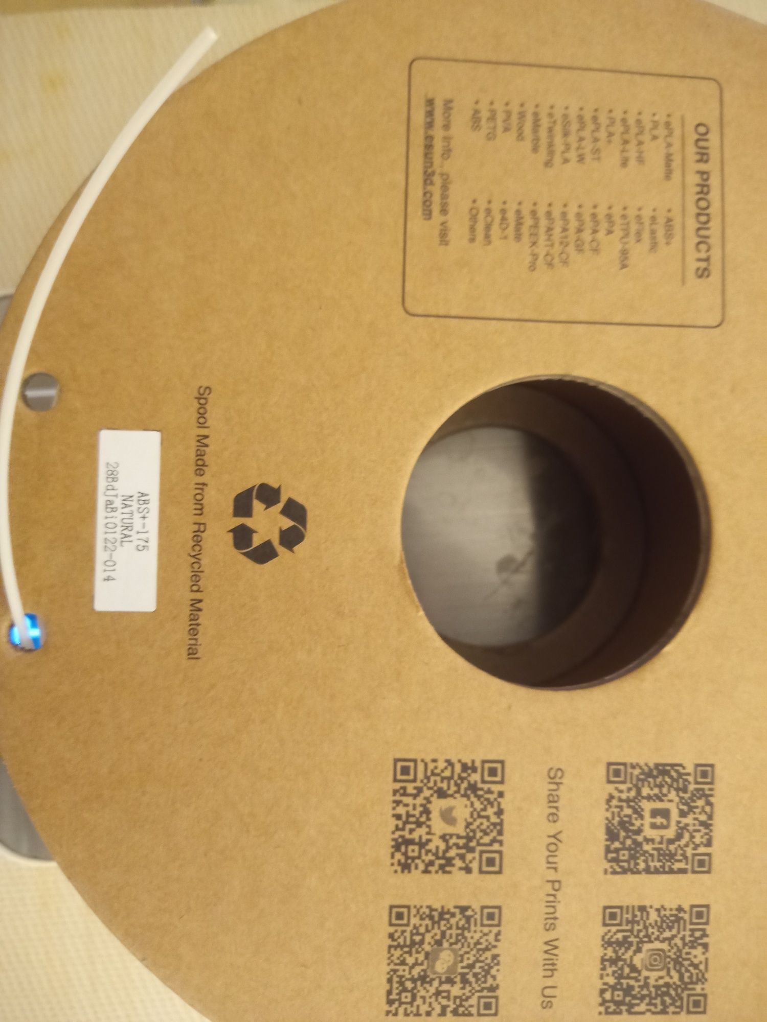 eSUN ABS+ filament ABS plus філамент